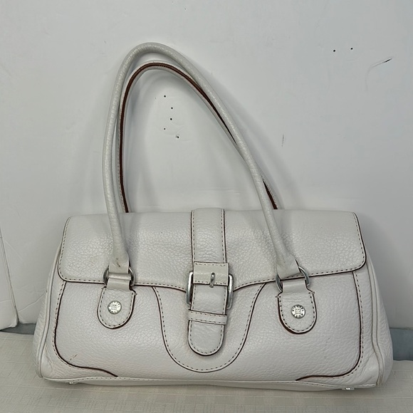 Michael Kors Vintage White Leather Satchel - Picture 1 of 11